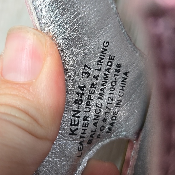 Alegria PG LiteKEN-844 Pink Leather Hook&loop Platform Sandals Shoes Sz 37/7-7.5 - Picture 11 of 12